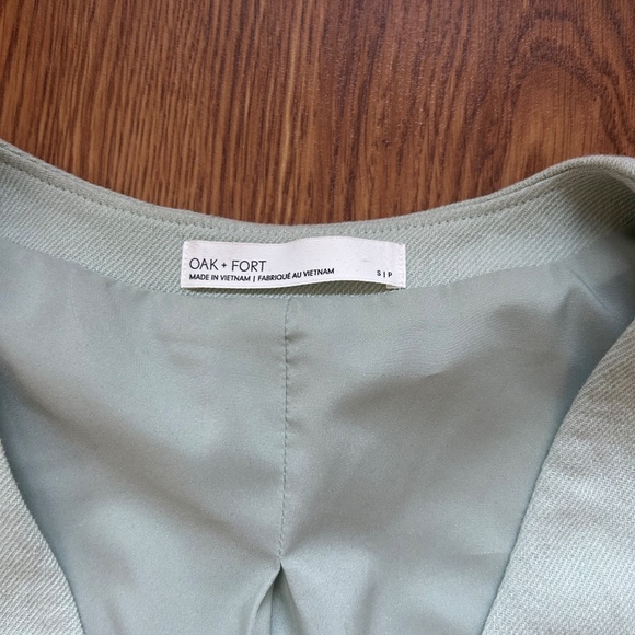 Oak and Fort Sage Green Vest Top - Picture 2 of 3